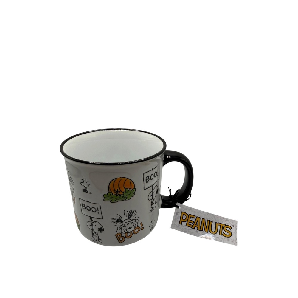 Peanuts Snoopy Woodstock Halloween Boo Coffee Mug Gibson Homewares New